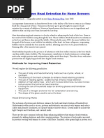 Download Enhancing Beer Head Retention for Home Brewers by Brad Smith SN3632833 doc pdf
