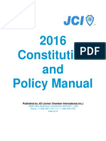 2016 JCI Constitution and Policy Manual