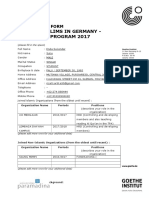 Life of Muslims in Germany - Study Trip Program 2017: Application Form