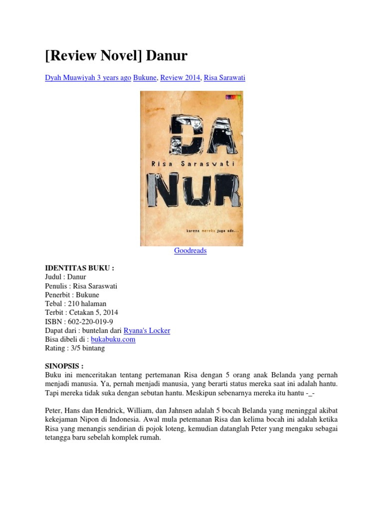 Review Novel Danur PDF
