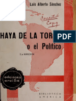 Sanchez - Haya de La Torre o El Político