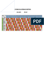 Horario Agosto