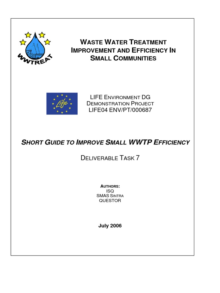 Enhance Small WWTP Efficiency Guide | PDF | Sewage Treatment | Wastewater