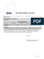 DBP Internal Job Fair - Application Form