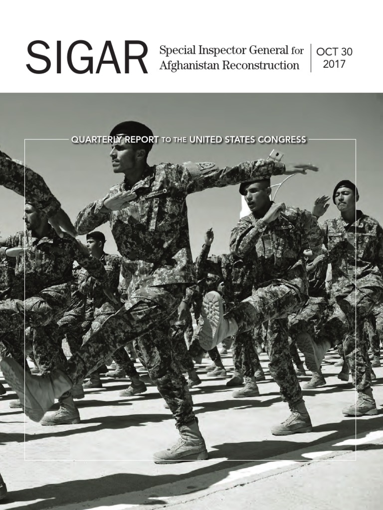 Special Inspector General For Afghanistan Reconstruction Oct 2017