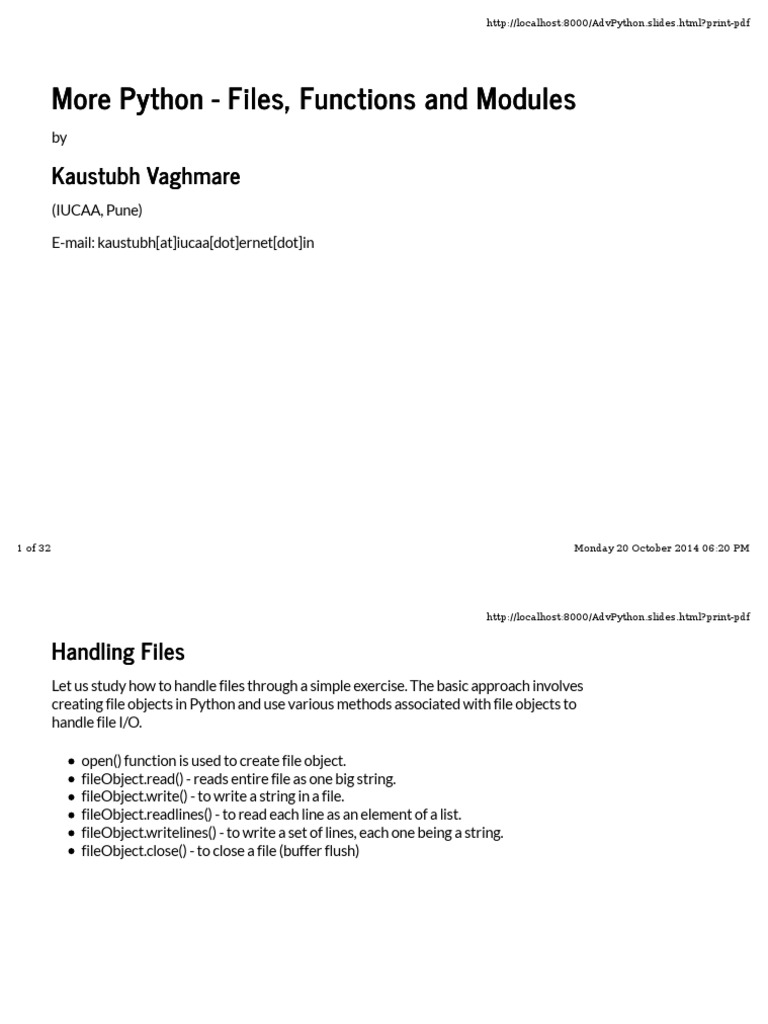 Advanced Python | PDF | Parameter (Computer Programming) | Namespace