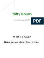 Nifty Nouns: Monday, August 23