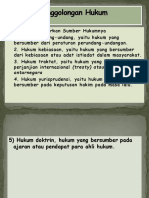 Pertemuan 22 - Penggolongan Hukum