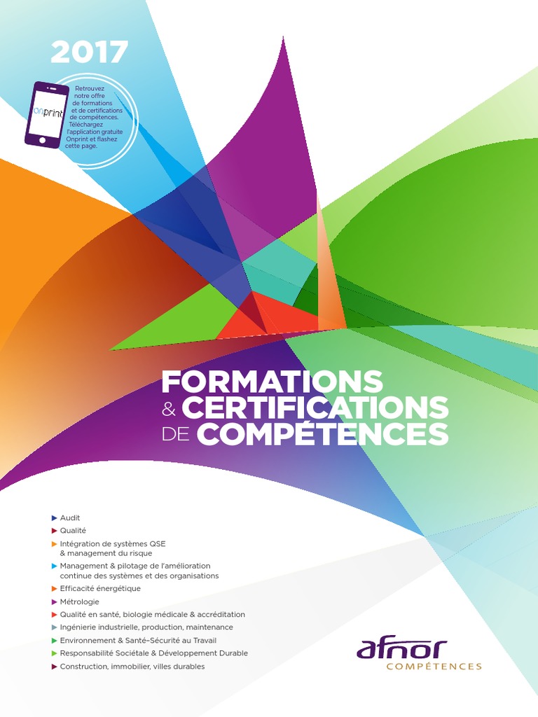 Afnor Competences Catalogue General 2017 BAT PDF | PDF | Management de ...