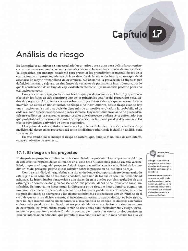 Análisis de Riesgo en Proyectos Inversión | PDF | Toma de decisiones ...