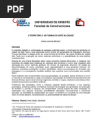 o Território e as Formas de Arte Na Cidade [Lotman - Mt Bom]