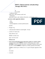 ORGAN OF VISION. Clinical Anatomy and Physiology (Lecture by M. Bezugly MD, PH.D.)