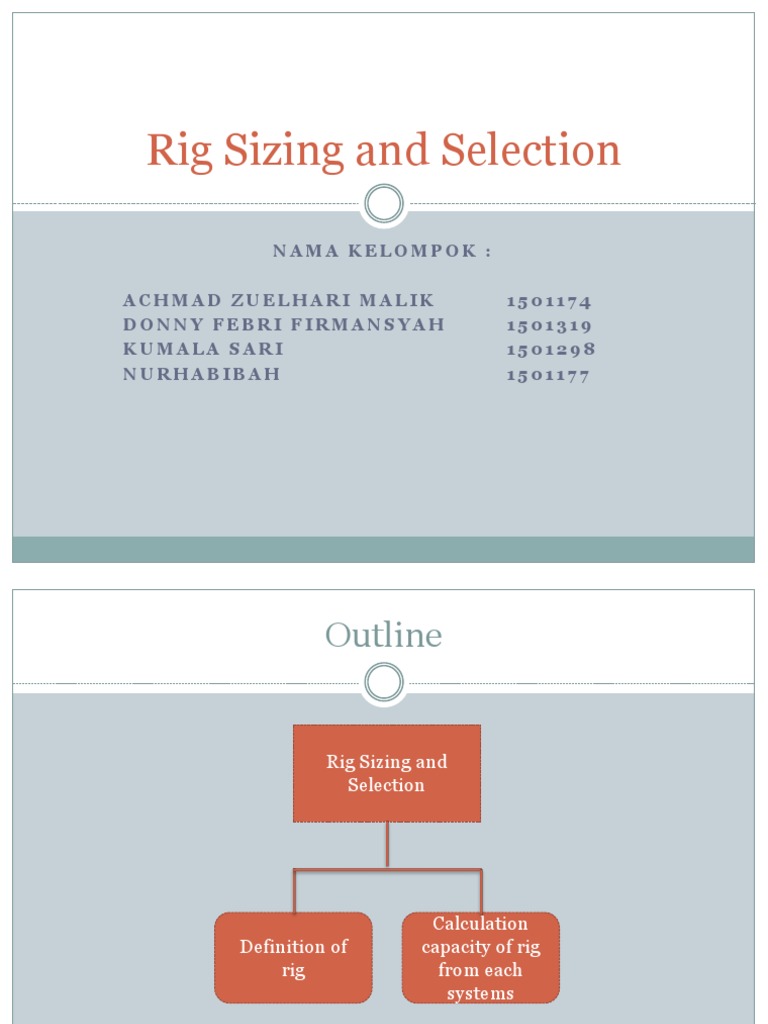 Pemilihan dan Perhitungan Rig | PDF