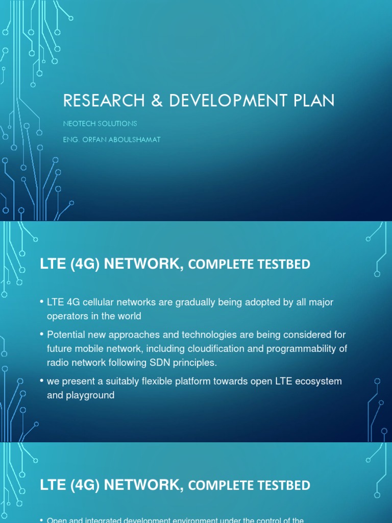 LTE 4G Network Testbed Development Plan | PDF | Network Protocols ...