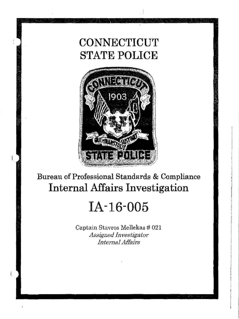 Internal Affairs Report | PDF