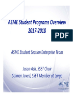ASME SSET StudentProgramsFY18