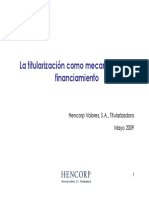 Titularizacion Como Mecanismo de Financiamiento HENCORP PDF