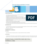 Constitución EIRL Perú: Pasos
