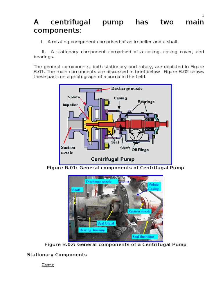 A Centrifugal Pump | Download Free PDF | Pump | Bearing (Mechanical)