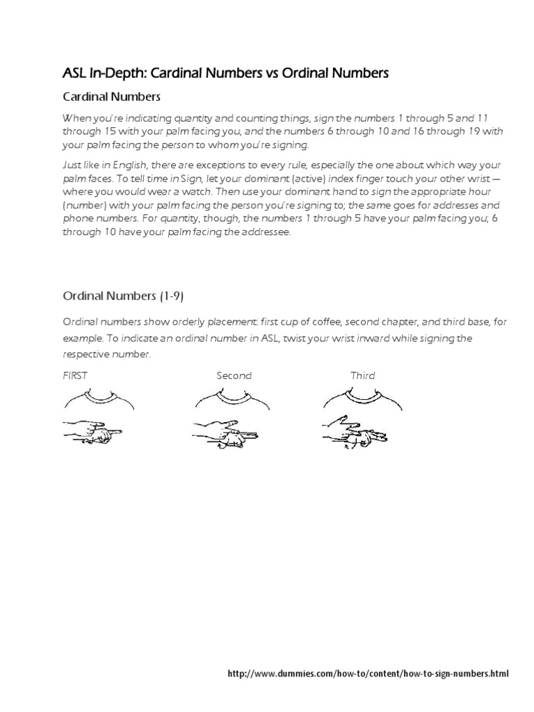 CARDINAL VS ORDINAL NUMBERS PDF intelligence overview