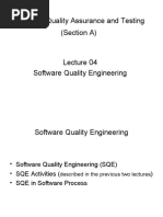 Software Quality Assurance and Testing (Section A)