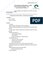 Guia para Estudos Teóricos de Anatomia 1 - Introdução à Anatomia