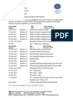Nebosh Course Schedule PDF