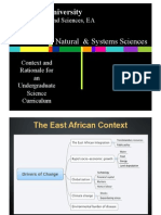 Context and Rationale For Undergraduate Science Curriculum