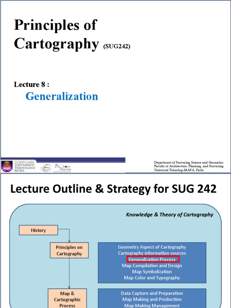 Principles of Cartography: Generalization | PDF | Visualization ...