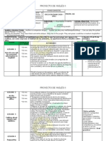 Planeación Ingles 2° Bloque I