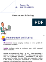 Measurement & Scalling