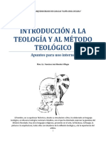 Introducción a la teología y su método