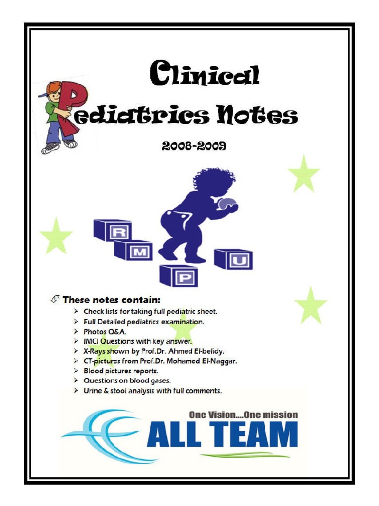 Clinical Pediatric Notes PDF | PDF | Infants | Candidiasis