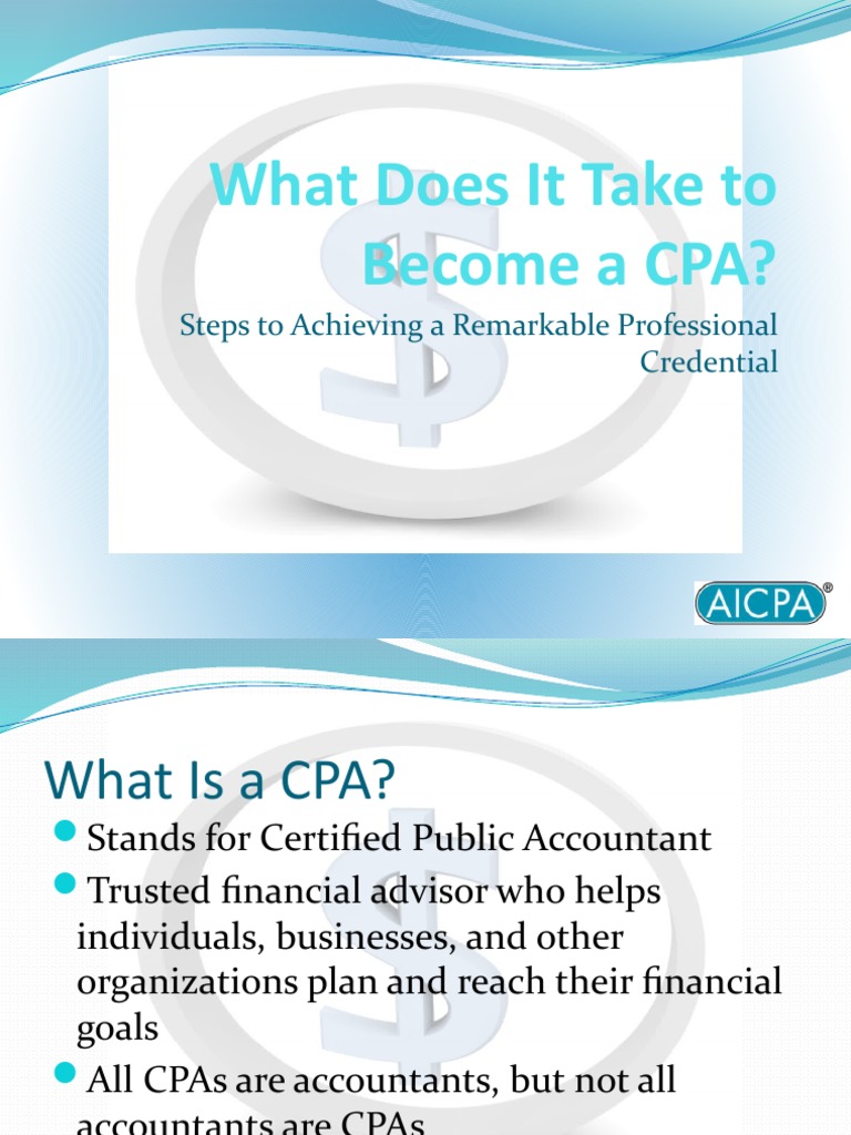 Steps to Become a CPA | PDF | Certified Public Accountant | Accountant