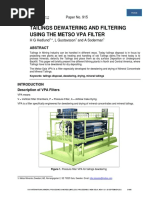 Tailings Dewatering and Filtering Using Metso Filters