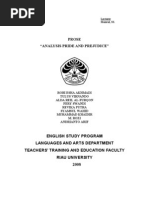 Download ANALYSIS PRIDE AND PREJUDICE by Robi Akmal SN36333608 doc pdf