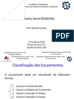 Classificação e Perda de Carga em Escoamentos