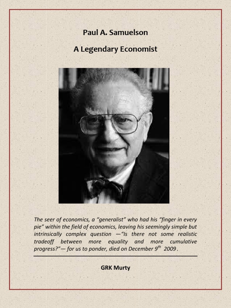 Paul samuelson thesis picture