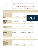 Rock mass classification and parameters