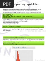 Pandas Plotting Capabilities