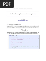 Continuing Introduction To Python: Jswright@tsinghua - Edu.cn