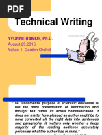 Technical Writing: Yvonne Ramos, PH.D