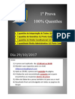 1º Prova 100 - Questões