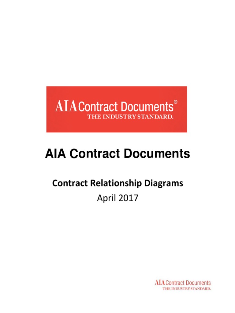 AIA Contract Documents-Contract Relationship Diagrams (2017.04) | PDF ...
