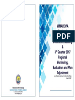 Mimaropa Regional Management Committee Meeting & 3 Quarter 2017 Regional Monitoring, Evaluation and Plan Adjustment (Rmepa)
