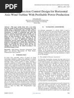 Speed and Direction Control Design for Horizontal Axis Wind Turbine With Profitable Power Production 2 1