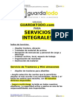 Alquiler de Trastero para Servicios Integrales