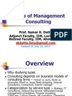 Types of Management Consulting: Prof. Samar K. Datta Adjunct Faculty, IIM, Lucknow & Retired Faculty, IIM, Ahmedabad