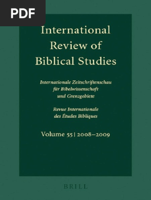 Lang Ed International Review Of Biblical Studies Pdf Septuagint Bible