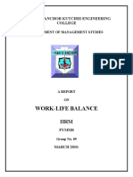 Work-Life Balance: Shah and Anchor Kutchhi Engineering College